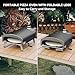Q Pizza Portable Propane Pizza Oven with Manual Rotating Stone, Tabletop Gas Stove for Outdoor Kitchen, Gas Oven for Making Pizza, Bread, Steak, Pie, PS104
