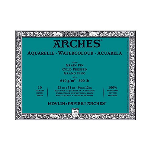 Arches Water Colour Block, 300 lb / 640GSM, Cold...