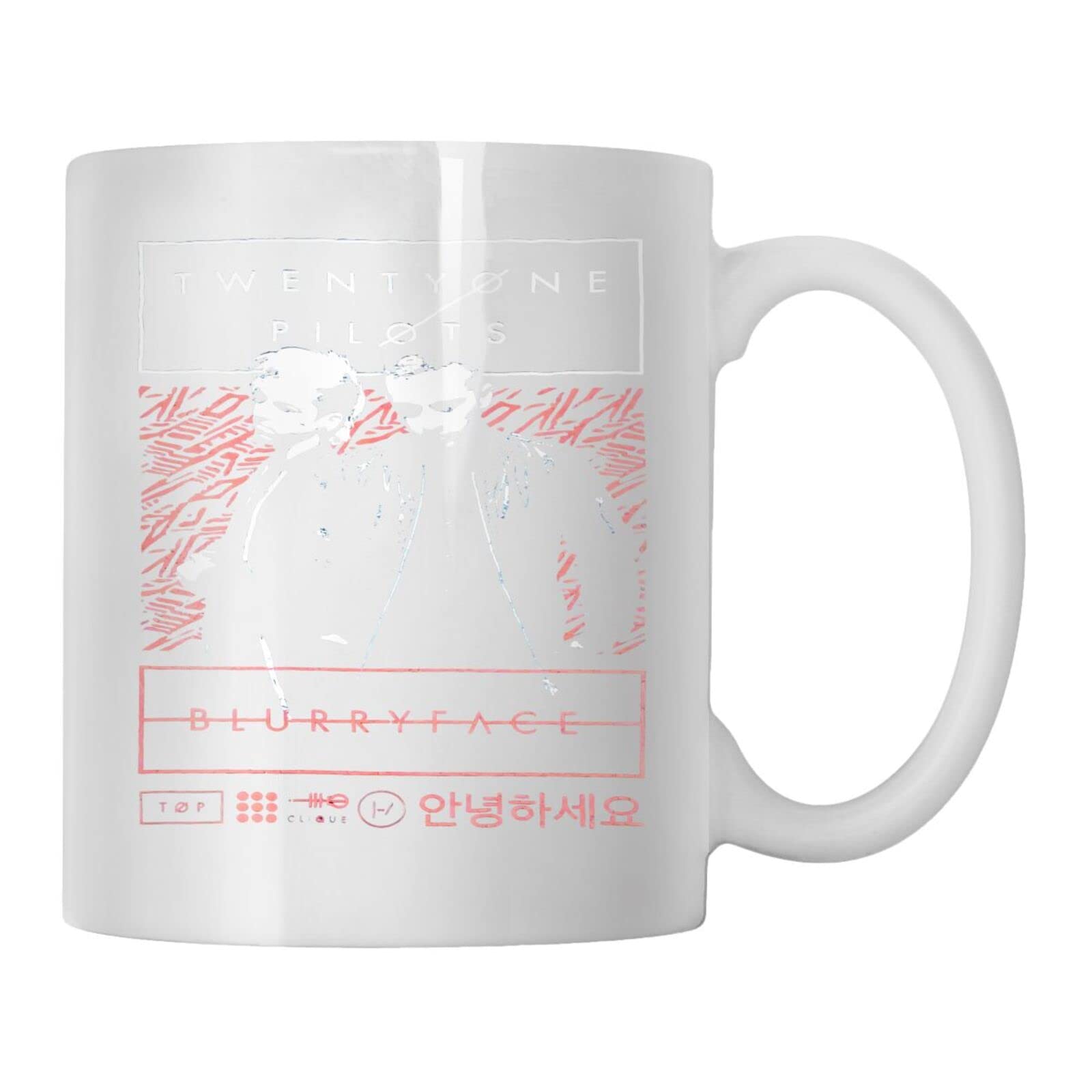 VOLTX DESIGN - Printed Twenty One Pilots Blurry Face Tour Ceramic Coffee Mug (330ml)