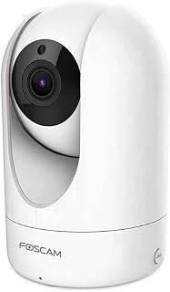 Foscam R4M - Super HD Ip WLAN Dual Band Videocamera di sorveglianza Ip con 4 MP e 10 m Visione Notturna I WiFi con rilevazione di Movimento I Sistema Audio a 2 Vie con Slot per schede microSD