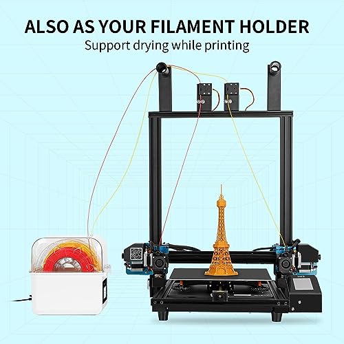 Filament Trockner, Sovol SH01 3D Drucker Filament Dryer Trockenbox Filamenttrockner 2 Rollen mit Upgraded Fan für 1.75mm, 2.85mm PLA PETG TPU ABS – Bild 5