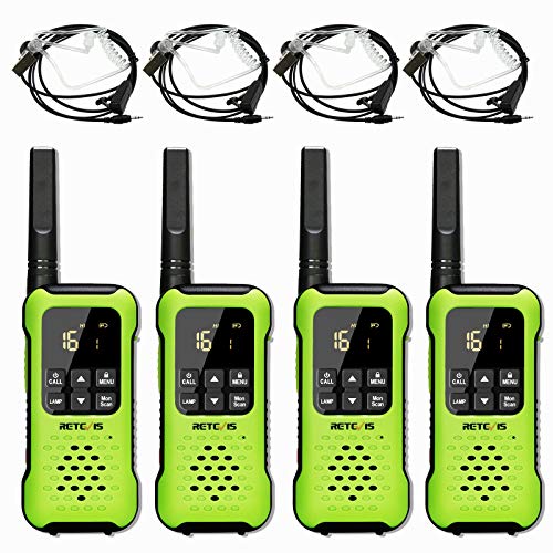 Walkie Talkie Bateria Recargable Retevis RT649P Walkie Talkie Profesional, IP67 Impermeable,Recargable USB,Batería AA,PMR446 sin Licencia, 16CH, con...