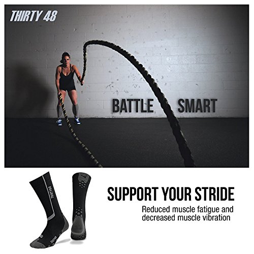 Thirty48 Elite Compression Socks Women & Men Graduated 20-30mmHg for Running, Athletic, Flight Sock - Performance & Recovery4