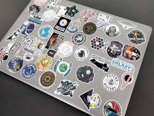 Image of WallDesign Space & Science Sticker Collection: 47 Laminated Stickers for Mobile, Laptop, Personalizing and Gifting! Durable, Hi-Quality Print for Astronomy Lovers-Self-Adhesive