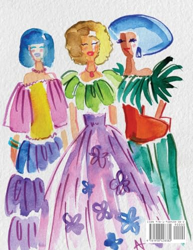 Image of Fashion Illustration Techniques in Watercolor: A step-by-step guide and workbook to help you create fun and unique artwork! Many painting tips and ... and Design Inspiration and Instruction)