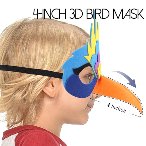 Disfraz completo alas de pájaro para niños miniatura 2
