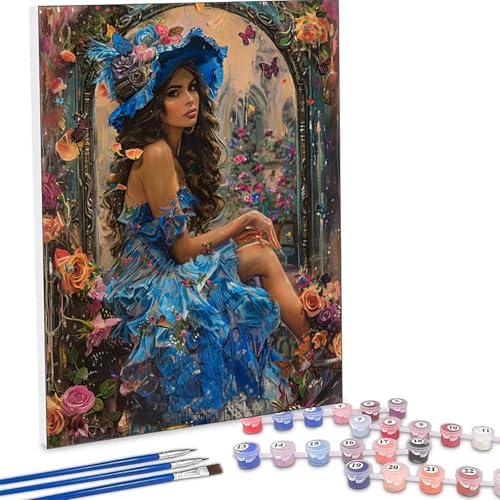 �������G �� �����L�b�g�ɂ��G�� ���� Paint by Numbers DIY�y�C���g ��l�� ���S�� �q���p �ȒP�ɓh��� �A�N�������ʊG�̋� ��| ��� ��H�| �L�b�g 3�̃y�C���g�u���V��1�̃Z�b�g�̃A�N�����痿���g�p �z�[�� �I�t�B�X���� 