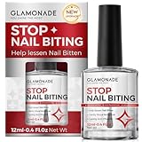 Glamonade Nail Biting Prevention For kids: No Bite Nail Polish Nail Biting Treatment Safe Bitter Nail Polish For Nail Biters Kids Stop Biting For Adults Lasting Quick Dry Easy Application 0.41oz