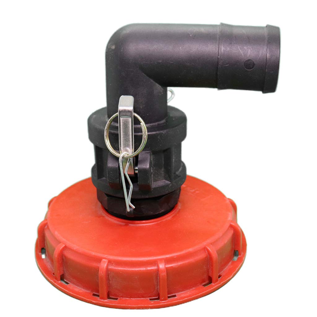 IBC - Adaptador de tapón de tapa de tanque con conector de ventilación de agua, bola de enchufe para herramienta de tejer a prueba de fugas y polvo