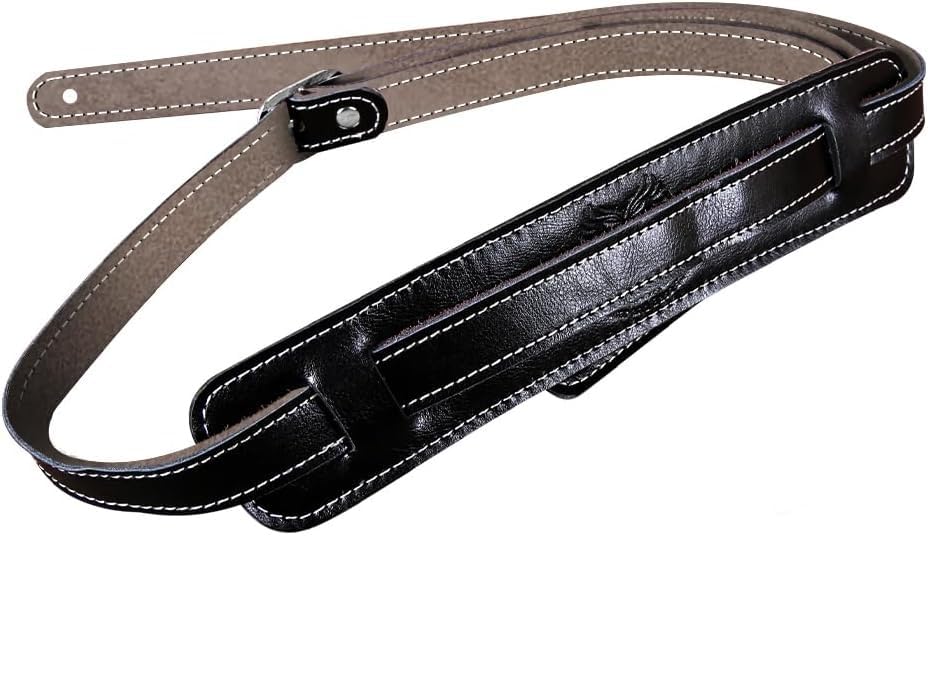 Amazon | [GIMI] Leather Vintage Strap 高級本革ギターストラップ 二