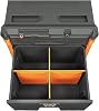Klein Tools 54801MB Modbox Rolling Drawer Toolbox Heavy Duty Double Drawer Tool Organizer Deep Stackable Tool Box Set