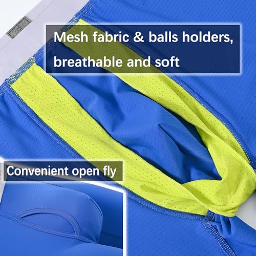 Mens Support Ball Pouch Underwear Anti-Chafing Hammock Boxer Briefs Pack4