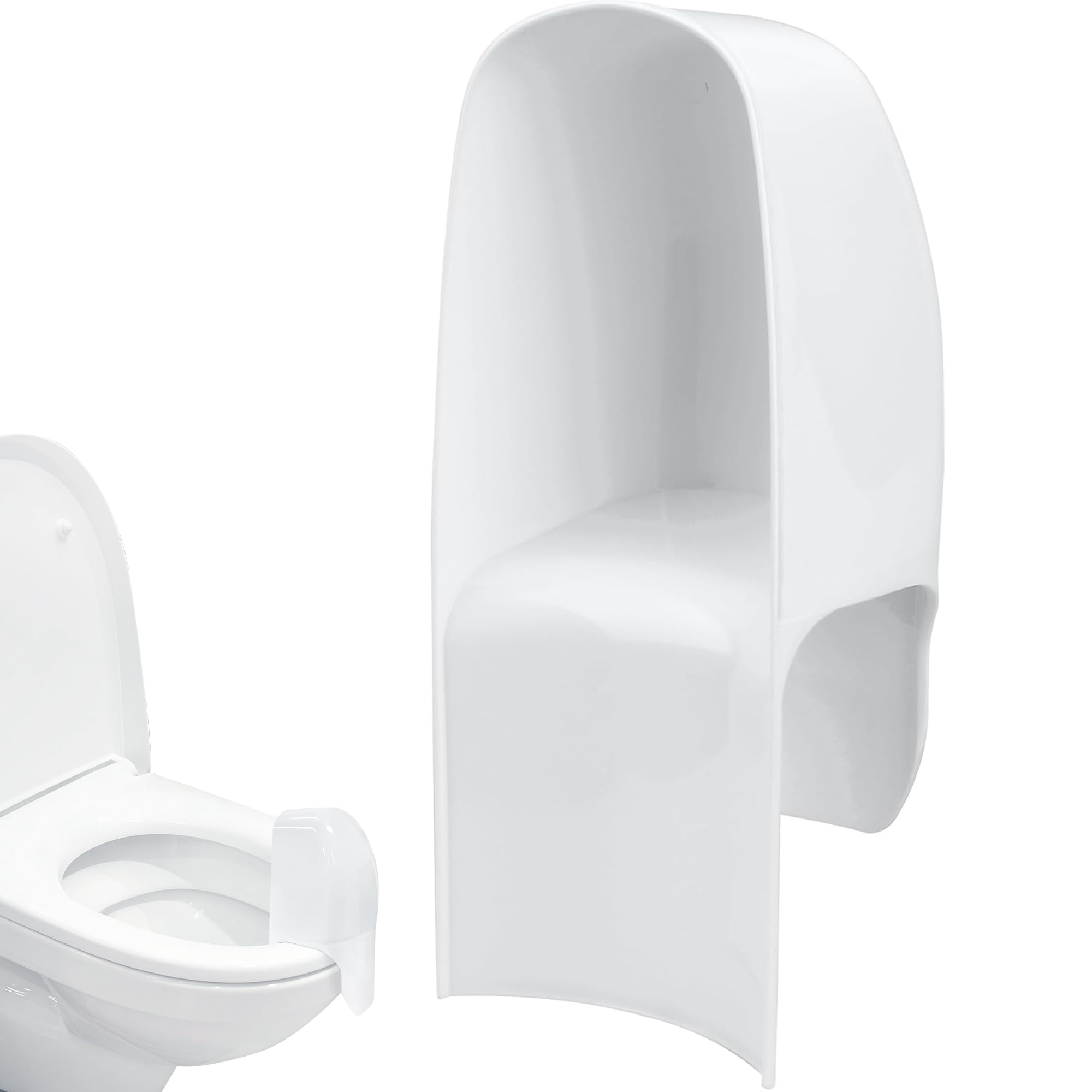 Toilet Splash Guard for Directs Urine Home Care Disability Elevated Training,Portable Restroom Pee Guard for Prevents Kids and Adult from Peeing Splash,Fits Most Toilet Seats