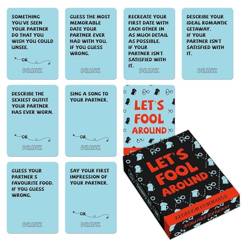 Fun Game Cards für Paare, 50 x Liebesfragen, Gesprächsdeck, Romantic Card Game to Deepen Connection, Fun Relationship Activity for Him and Her, Perfect for Special Occasions