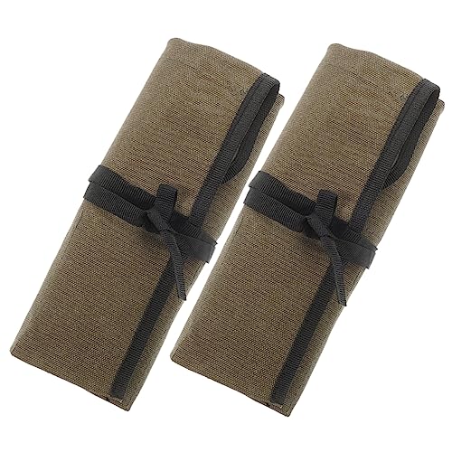 Didiseaon 2 piezas Bolsa de Herramientas de Almacenamiento Bolsa Enrollable Multifuncional de Herramientas de Carpintería para Electricistas y al DIY