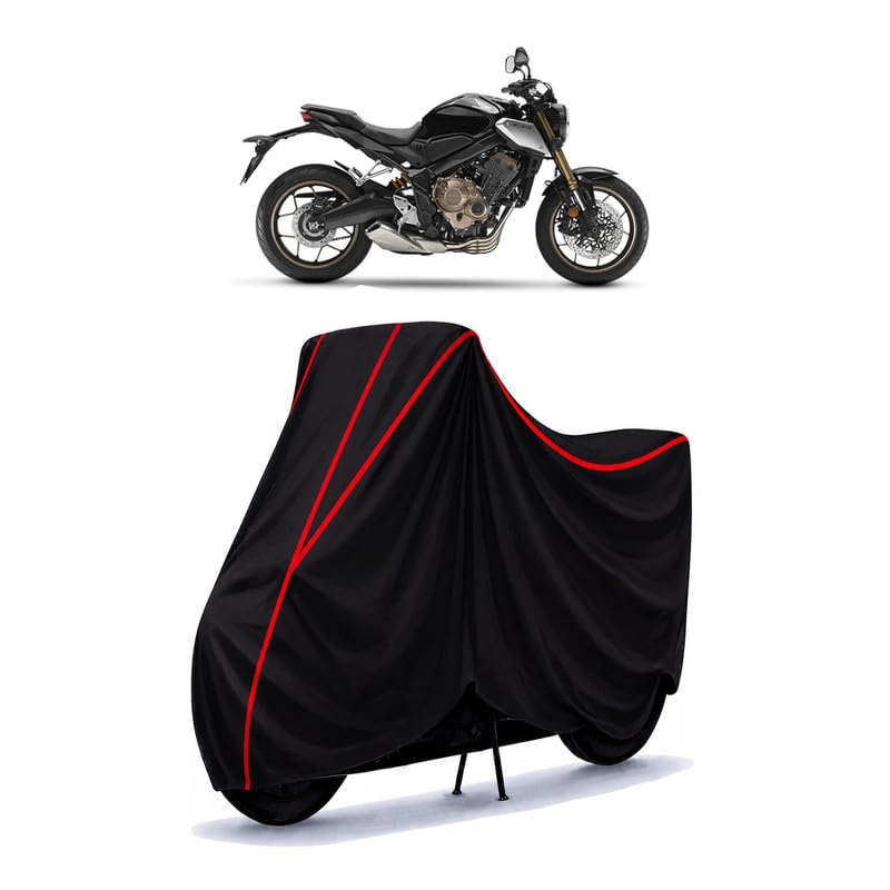 Image of CBR 450 Water Resistant Bike Cover for All Motorcycles & Scooters | Heavy Duty Premium Taffeta Fabric | UV Protection, Dustproof, Scratchproof | All Weather Two Wheeler Body Cover with Elastic Bottom