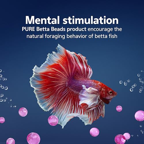 Image of Aqueon PURE Betta Beads, Water Care for Unfiltered Aquariums, Maintains Clear Water and Helps Breakdown Organic Sludge, Pink