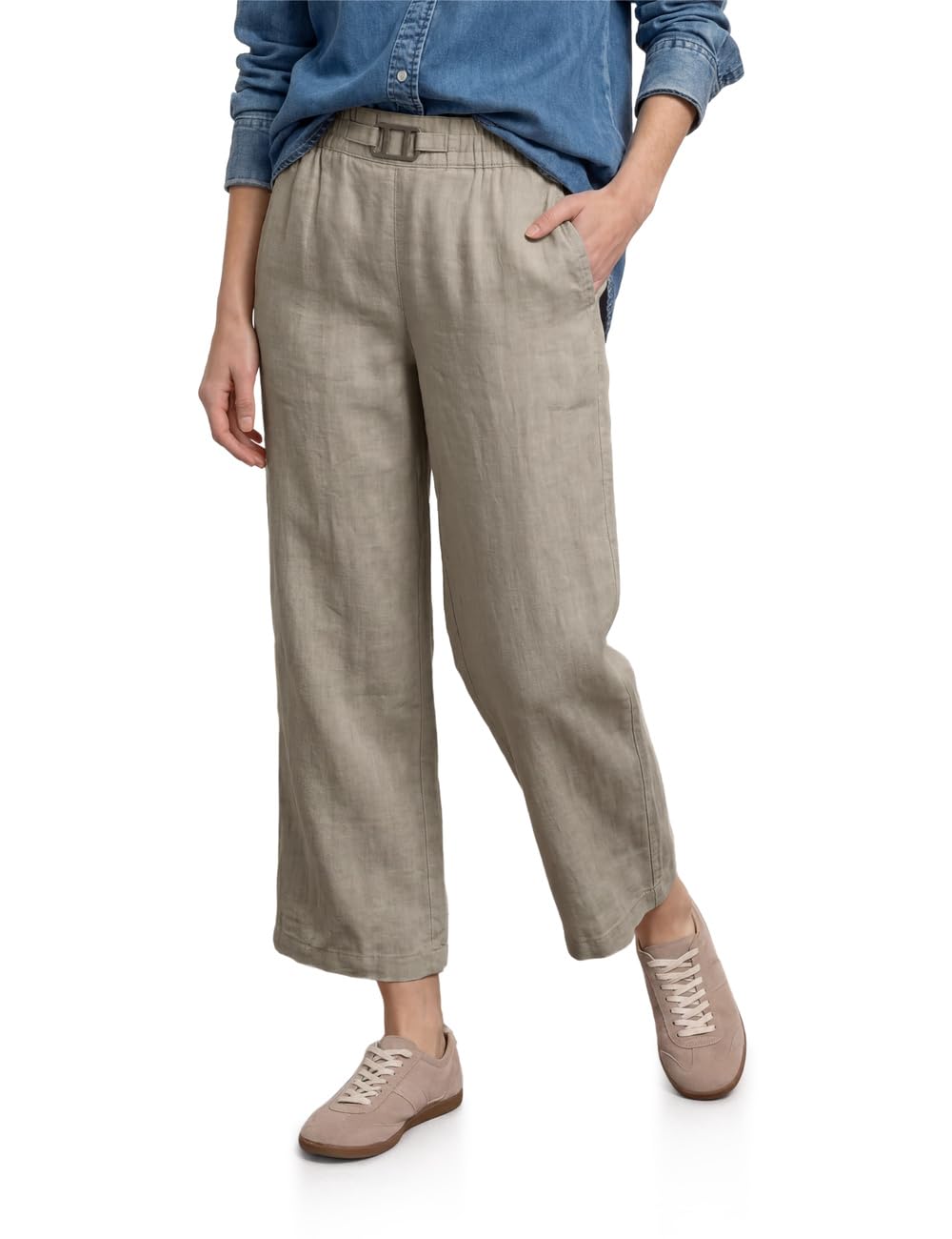 Street One Damen Wide Leg Leinenhose 3716895