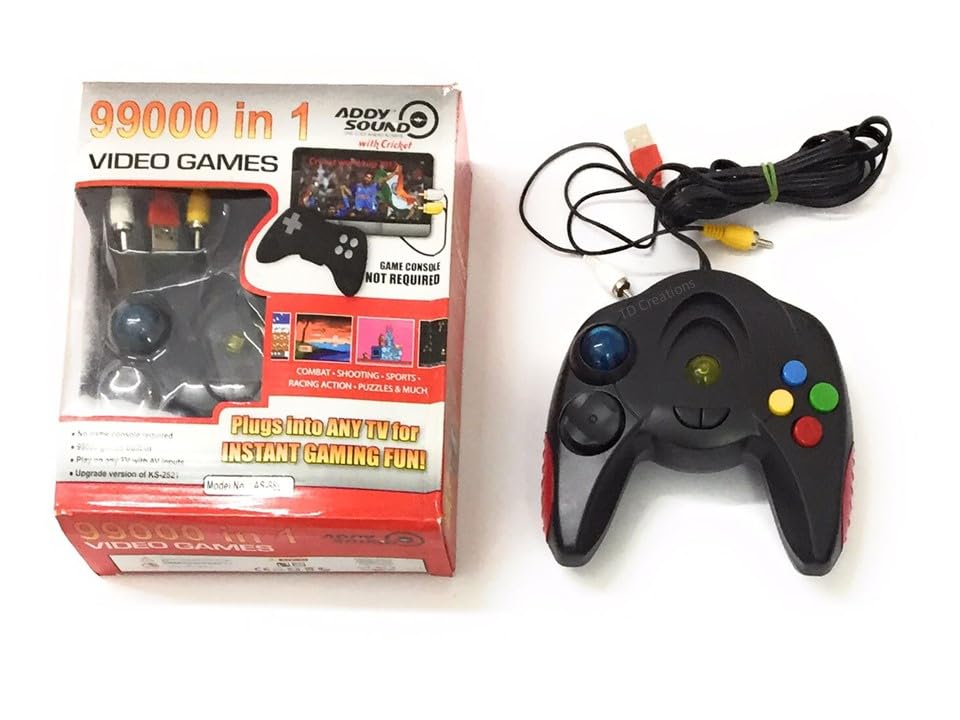 TD CREATIONS 98000 TV Video Game with AV Cable with Cricket Contra Like Games for Kids. (B0CSH3WNJB) Amazon Price History, Amazon Price Tracker