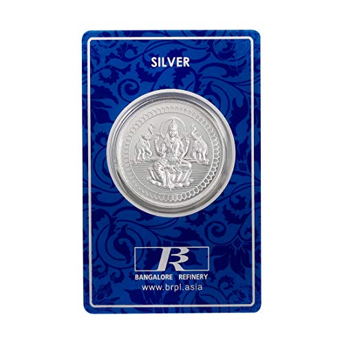 Image of Bangalore Refinery 999 Purity Silver Coin Lakshmi 10 Gram