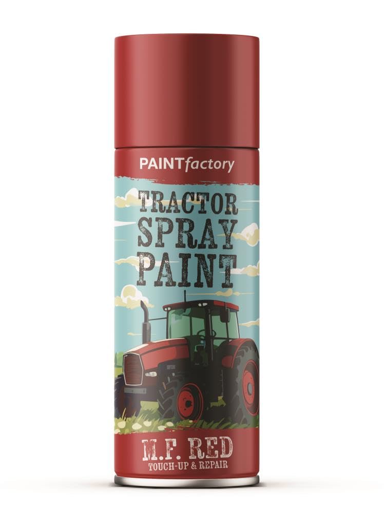 Inspired Essentials M.f. Red Tractor Spray Paint Quick Drying Aerosol, Fast Dry And Excellent Coverage For Touch Ups And Repairs (4, ) 400Ml