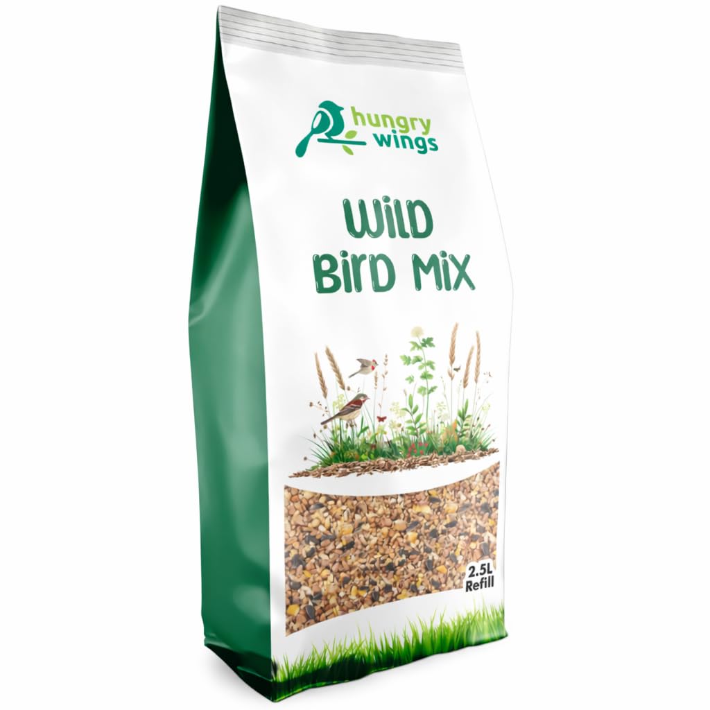 Hungry Wings Wild Bird Seed Food 2.5L Refill Bag (Wild Bird Mix)