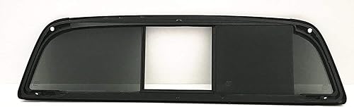 Miniatura 2 de Vidrio de ventana trasera deslizante OE con control deslizante central completo compatible con Toyota Tacoma Pickup modelos 2016-2022