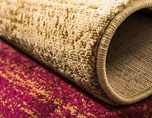 Tapete rectangular Unique Loom 155x245 cm Beige y rojo miniatura 6