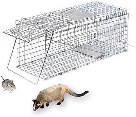 Amazon 捕獲器 動物用 アニマルトラップ 猫 ネズミ たぬき などの動物被害が出ている方に 設置型 アニマルキャッチャー 動物 捕獲機 猫の捕獲器 猫捕獲器 ネズミ捕獲器 踏板式 中小動物 害獣駆除 農業 作物保護 簡単組立 設置 獣捕獲器 エール