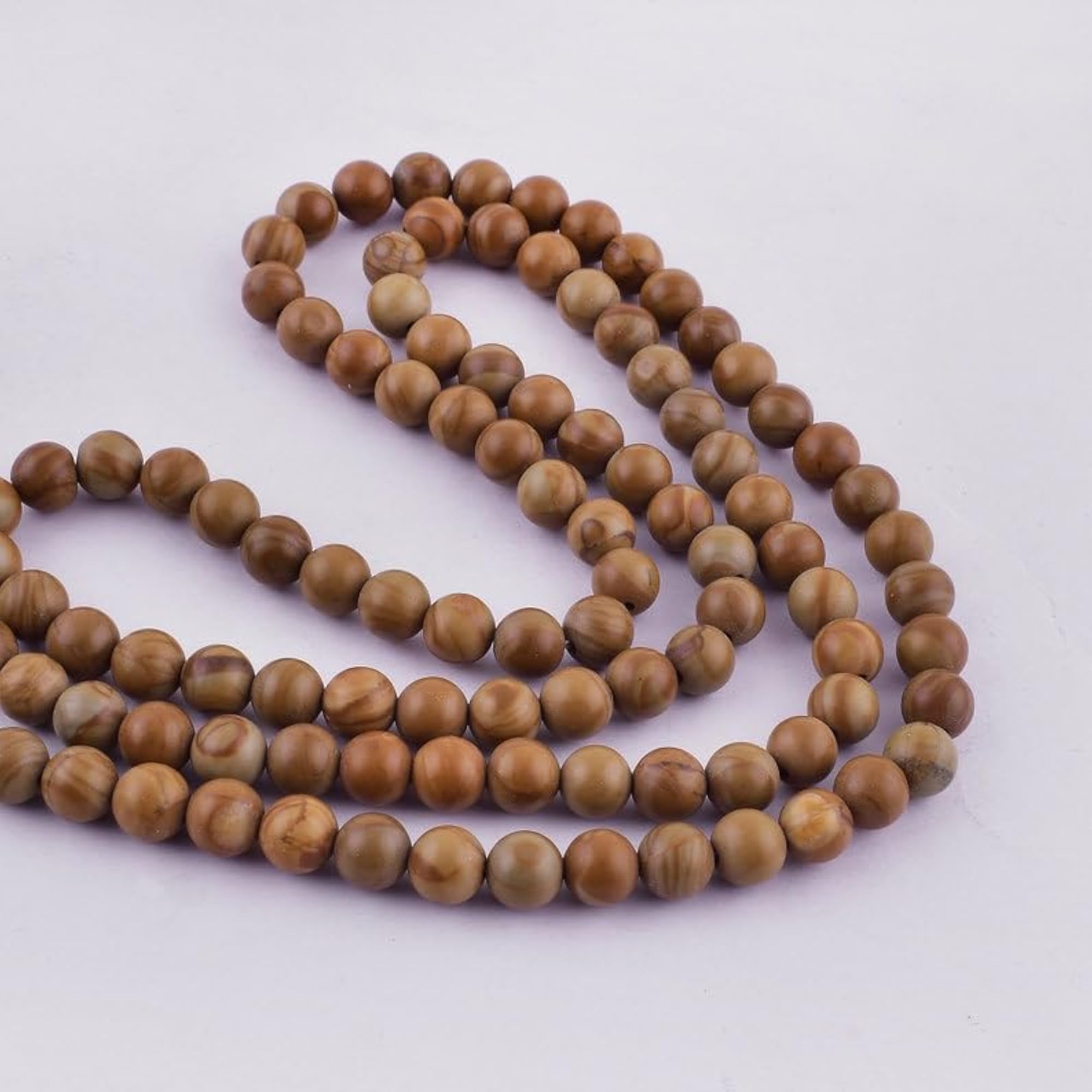 Natural Camel Jasper 6MM Beaded Handmade Prayer Mala