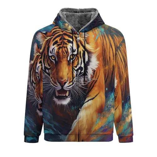 Vestes polaires pour hommes zippées avec sweat à capuche et cardigan