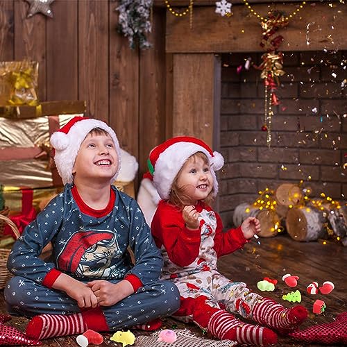 VEYLIN Christmas Squishy Toys, 30 Pcs Cute Toys for Kids Party Supplies Mini Soft Toy for Christmas Decoration - Image 2