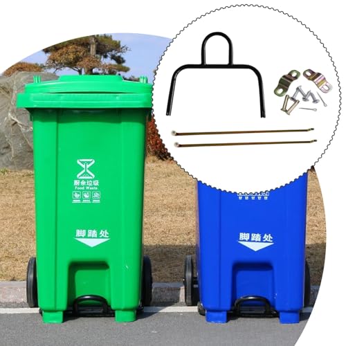 Pédale de rechange pour poubelles pièce robuste kit fixation mécanique bac plastique 100L