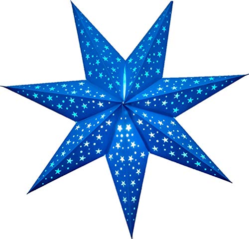 Constellation 7 Point Paper Star Lantern (Firoza Blue) by UMTA