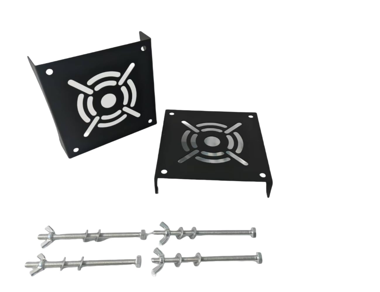 LyySangshuo Universal Vertical Pole Mount Adapter Bracket for CCTV Cameras LED Wall/Stage Lights, Solar Panels Applicable to Round Columns and Square