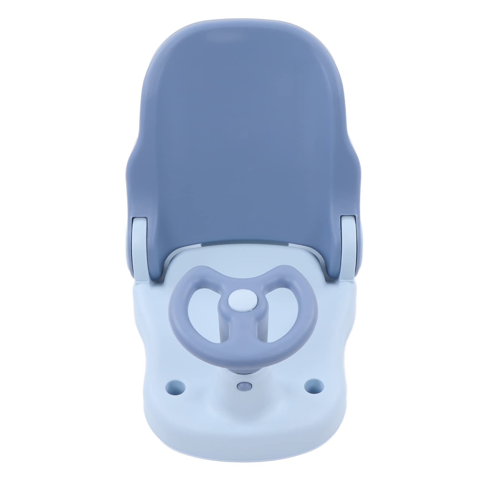 TOPINCN Infant Bathtub Seat, Adjustable Fine Surface Treatment Toddler Bath Chair Eco Friendly Small Car Shape with Handle for Shower (Blue)