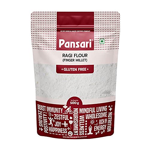 Pansari Ragi Flour/Finger Millet with Low CaloriesGood for HeartHelp