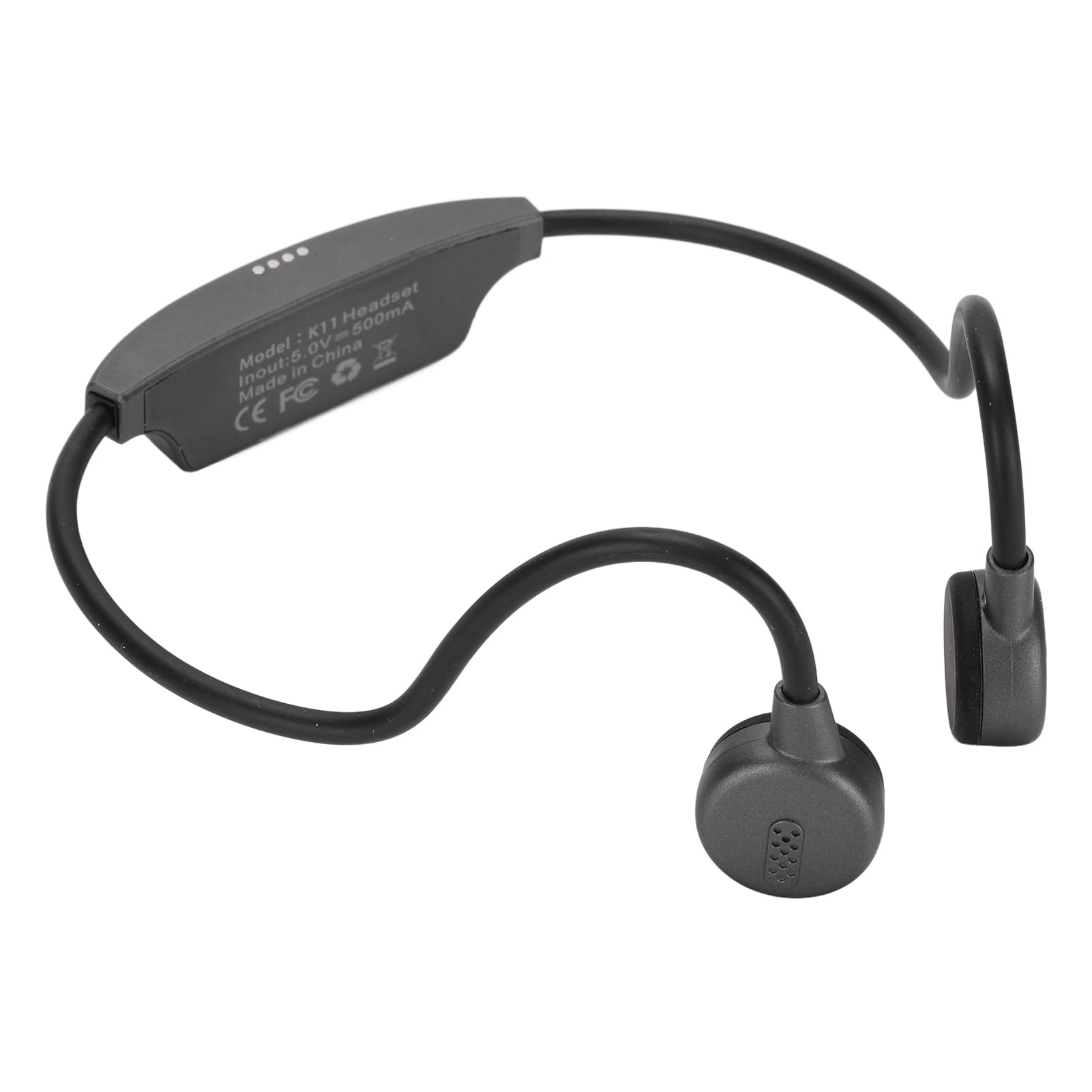 PUSOKEI Casque à Conduction Osseuse Bluetooth 5.3 Écouteurs sans Fil (Grey)