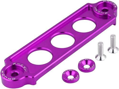 Soporte de sujeción de batería, soporte de sujeción anodizado para batería de carreras de automóviles para Honda CIVICCRX 1988-2000 (morado)