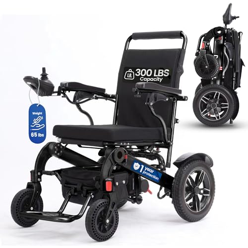 Image of 15 Miles Range Motorized Intelligent Wheelchair for Adults, Electric Wheelchair for Seniors, 300 Lbs Capacity, Foldable and Lightweight, 500W Motor Power, Portable Wheelchair for Elders (Black)
