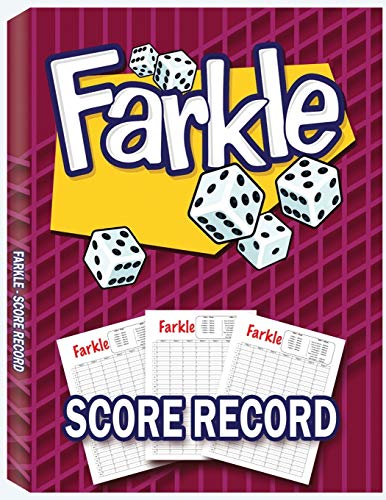 Farkle score sheets: 100 farkle score pads, farkle dice…