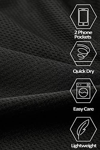 Boladeci Womens Lightweight Breathable 3D Mesh Sweatpants With Zipper Pockets Elastic Waist Drawstring Quick Dry Comfy Open Bottom Running Workout Gym Athletic Track Pants Black Size M #TOP5