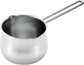 TIKUSAN Saucepan Stainless Steel Milk Pan Made in Japan Measuring Pan Sauce with Heatproof Handle Chocolate Melting Cheese Baking Pot for Stove Top Butter Warmer 1.0 Quart
