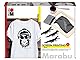 Marabu 1703000000082 - Textil Screen Printing Set, Siebdruckset für helle und dunkle Textilien mit 100 ml Druckfarbe in schwarz, einem Siebrahmen, einem Rakel und einem Malmesser