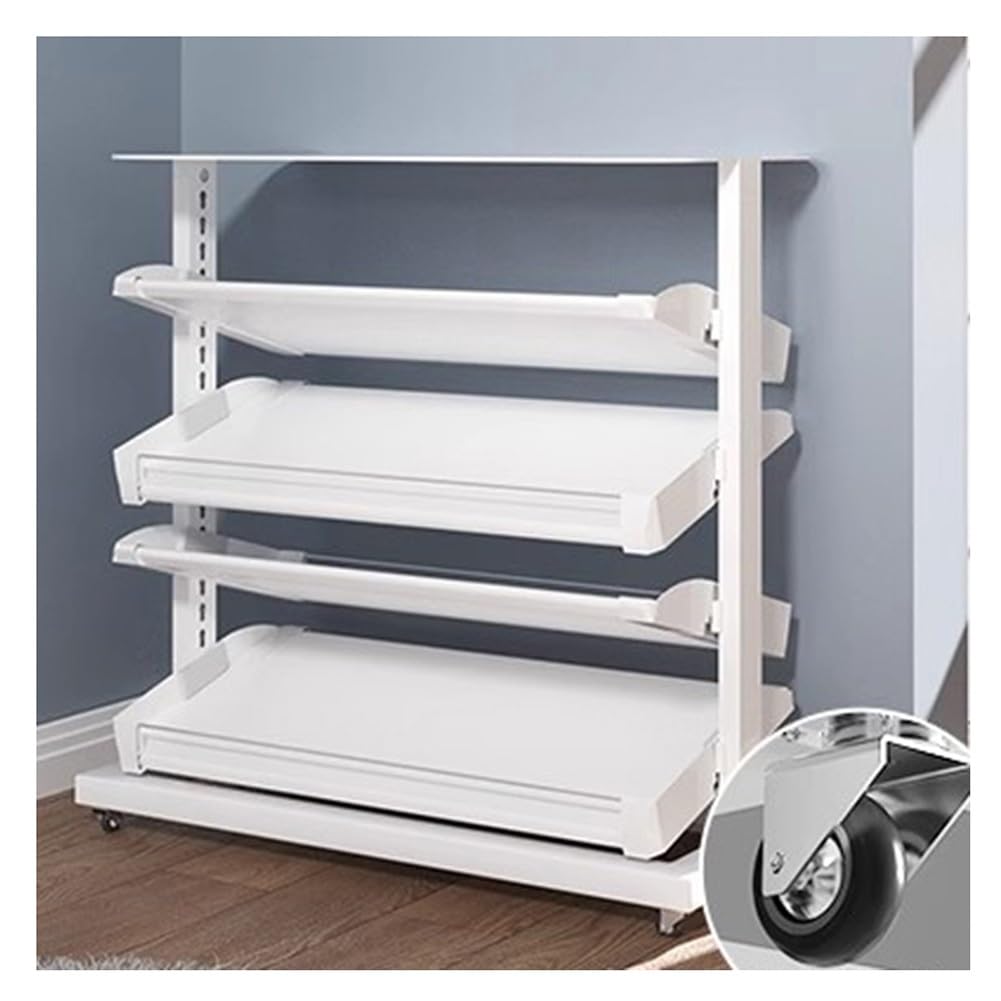 Étagère à chaussures métallique double face pour stopper le désordre de l'entrée