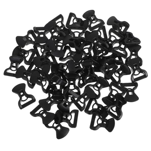 EXCEART 50個テント風紐バックル 耐久性プラスチック製 軽量コンパクト設計 キャンプ用風紐テンショナー アウトドア用滑り止めロープ固定具