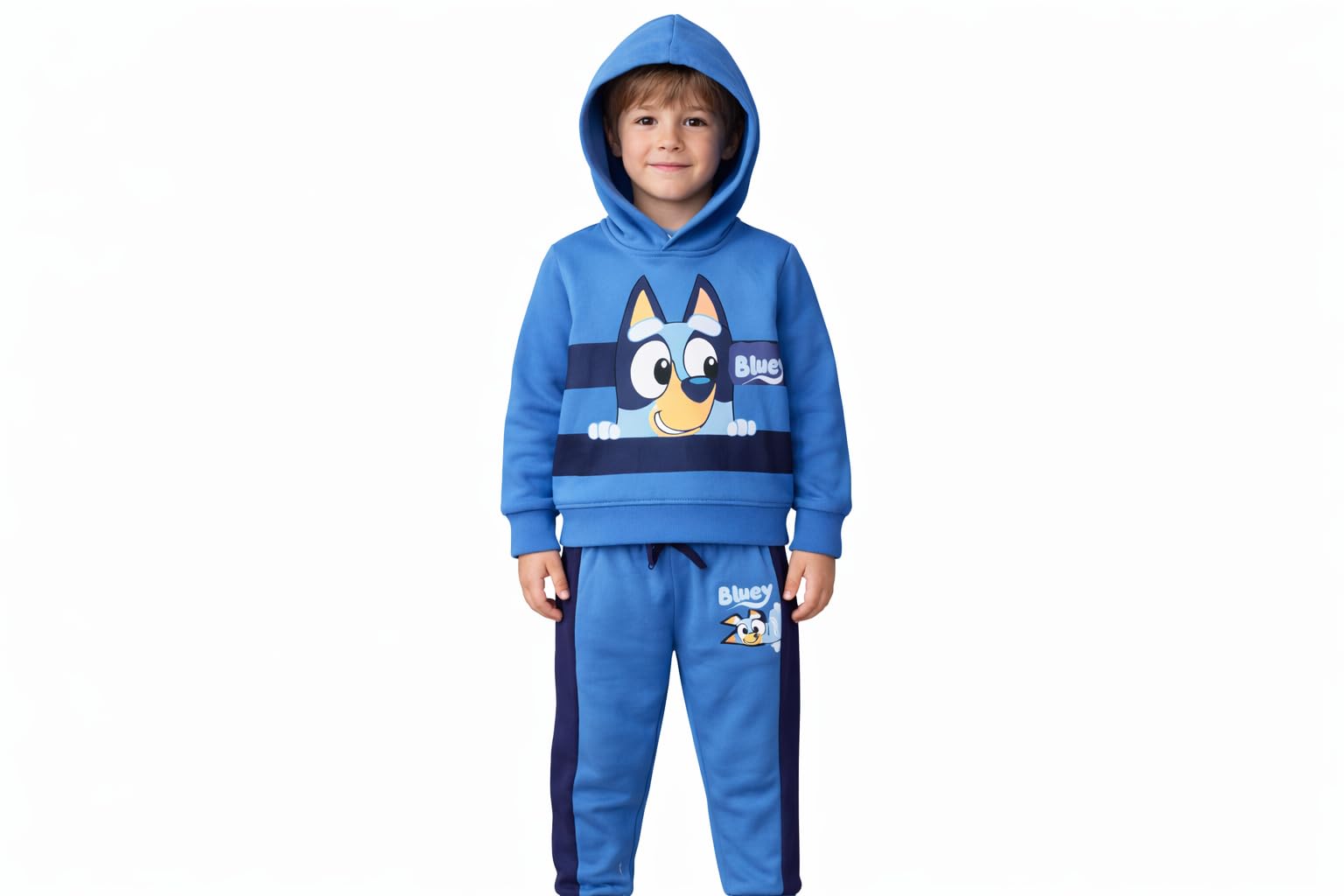 BlueY Tuta da jogging per bambini, con maglia e pantaloni, blu, 12 mesi – 6 anni