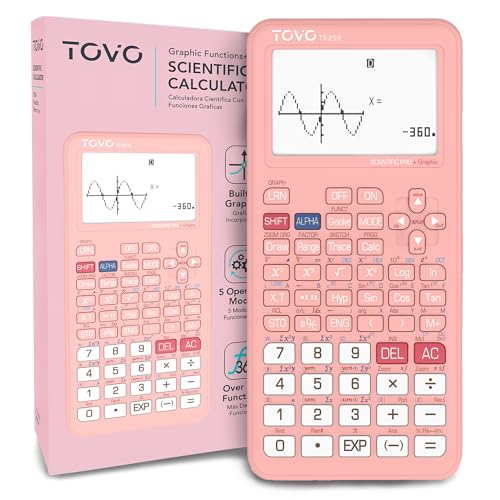 TOVO Scientific Calculator with Graphing Functions, Multiple Modes, 360 Functions, Large Screen,...