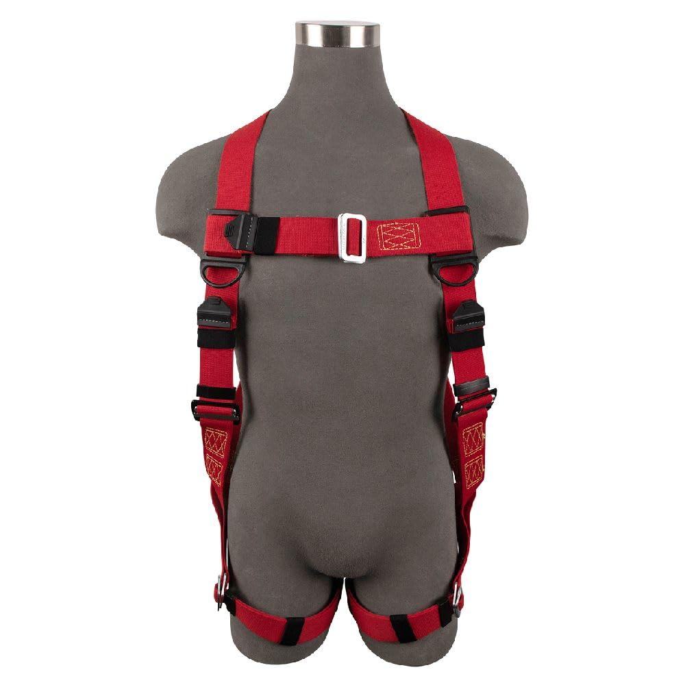 SafeWaze FS77425-WE-L/XL Welding Full Body Harness: 1D, MB Chest, MB Legs (L/XL)