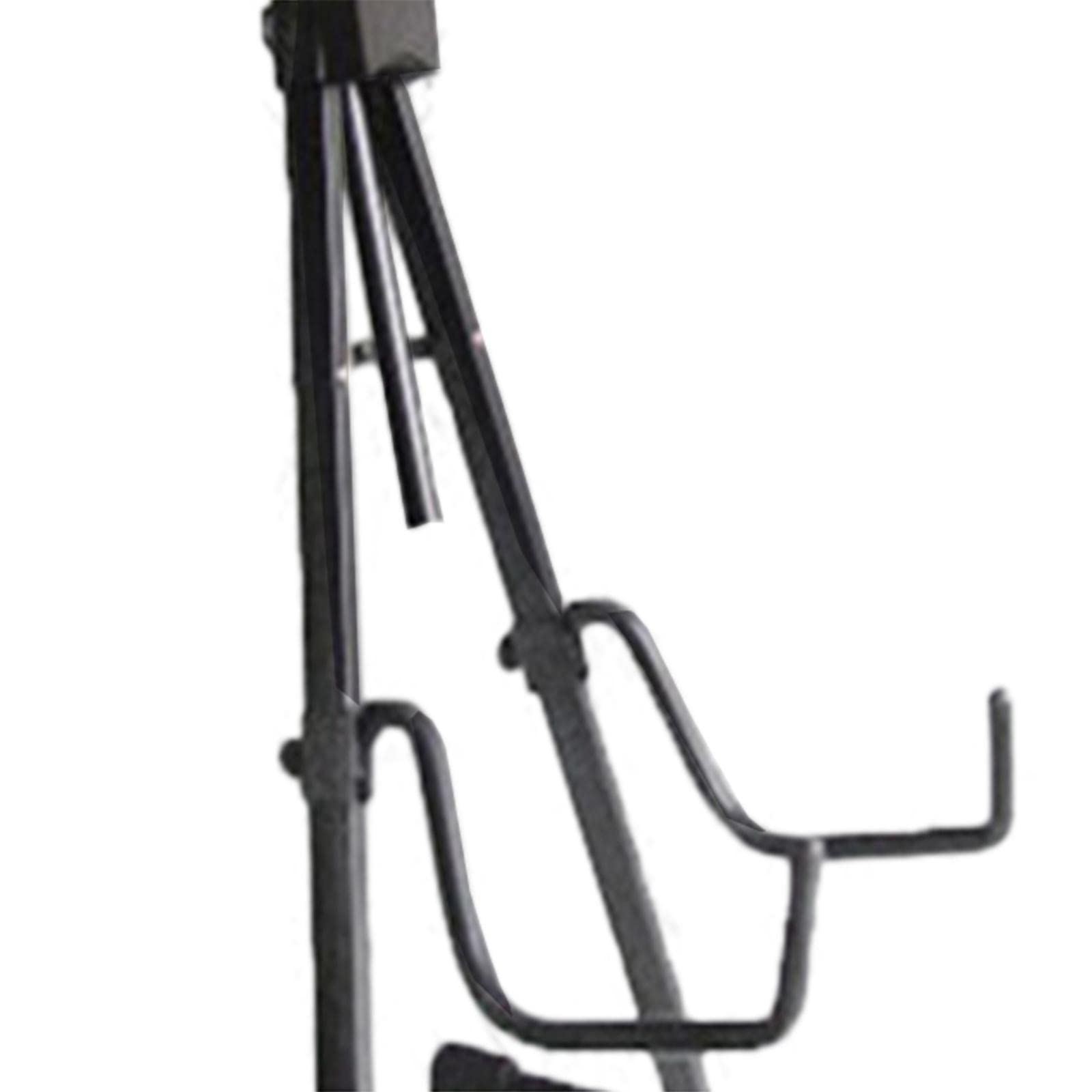 Amagogo Verstellbarer Celloständer mit Haken, klappbares Stativ, maximale Höhe 120 cm, langlebige strapazierfähige Materialien, Zubehör, stabiler Gitarreninstrumentenständer